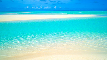 马尔代夫的海水和沙滩