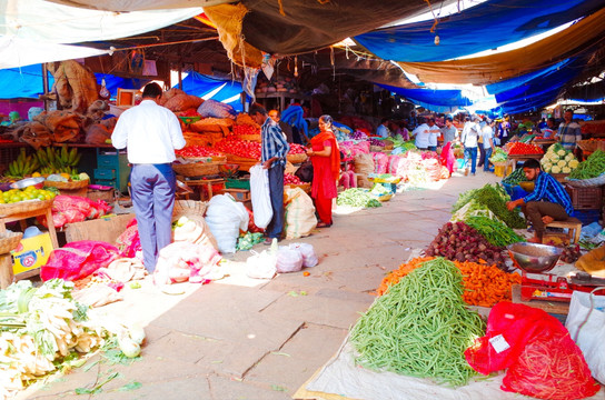 印度农贸市场 菜市场