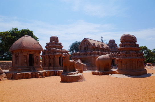 战车神庙 印度金奈马哈巴利普兰