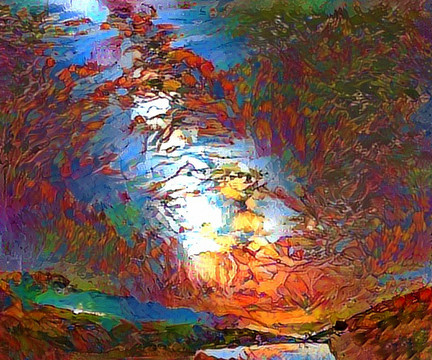 抽象風(fēng)景畫裝飾畫油畫 未分層