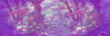 紫色森系婚禮背景