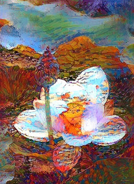 抽象花鳥畫裝飾畫油畫 未分層