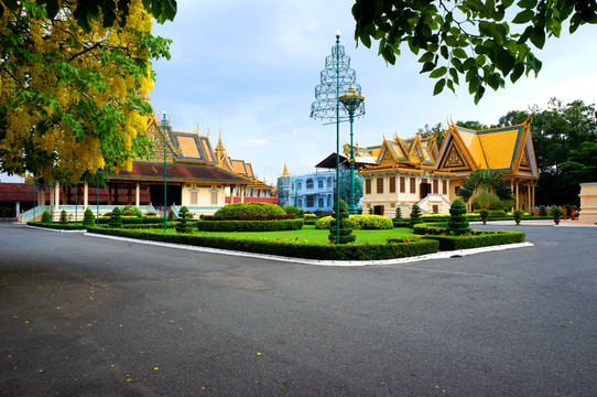 柬埔寨皇宫东南亚建筑