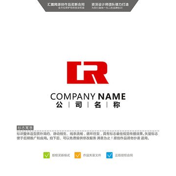 字母DR LOGO设计 标志设