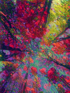 抽象風(fēng)景畫裝飾畫油畫