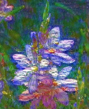 抽象花鳥畫裝飾畫油畫