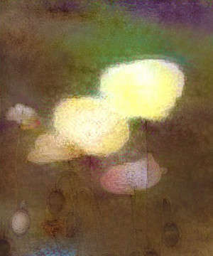 抽象花鳥(niǎo)畫(huà)裝飾畫(huà)油畫(huà)
