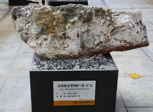 石英脉型黄铜矿矿石