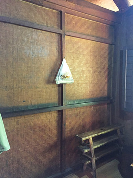 竹子编制的墙