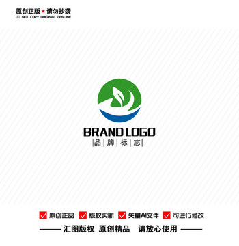 原创生态叶科技地产LOGO