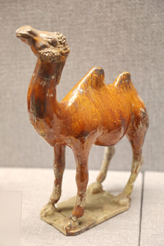 唐代红釉骆驼