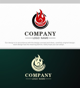 火锅标志 logo设计