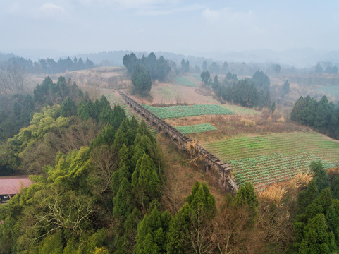 四川简阳市灌渠