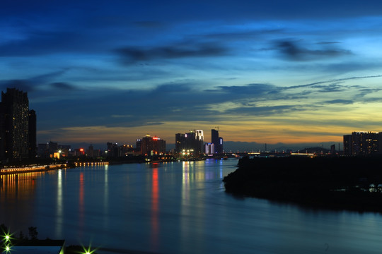 城市夜景  广东佛山顺德