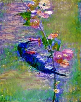 抽象花鳥畫裝飾畫油畫