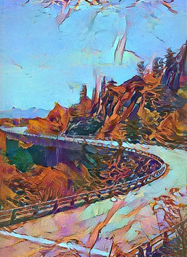 抽象風景畫裝飾畫油畫