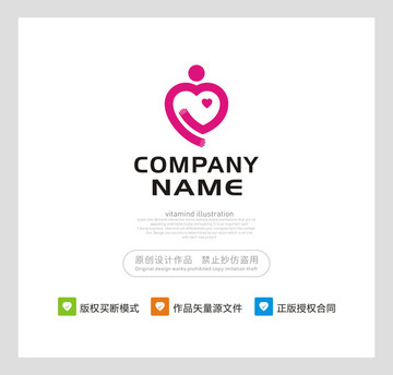 心形 人 LOGO 慈善