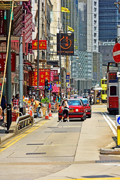 香港街景 皇后大道