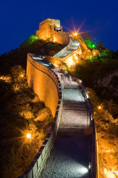 长城夜景