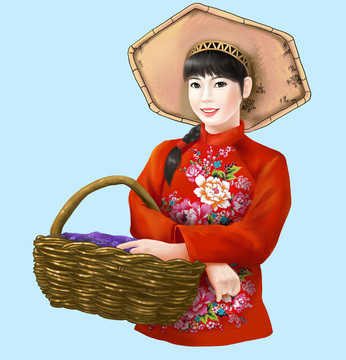 美女手繪