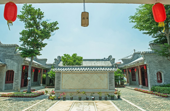中式大院 中式庭院 照壁