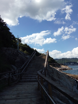 海边栈道风景