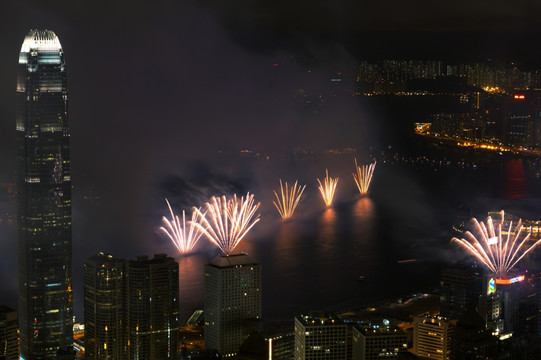 香港回归周年庆典烟花汇演