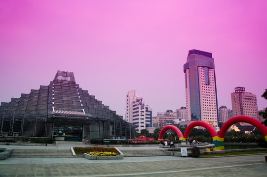 绍兴城市夜景