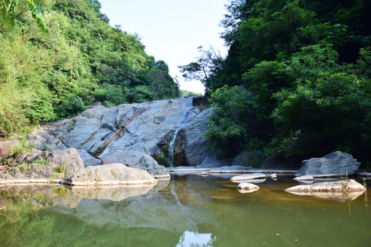 岩石河谷风景摄影