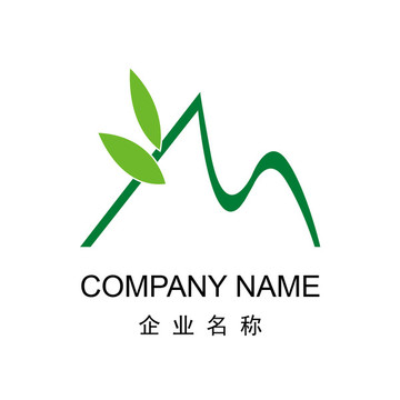 山水茶叶环保logo