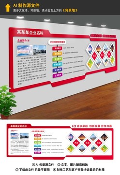 企業(yè)文化墻 公司背景墻 文化墻