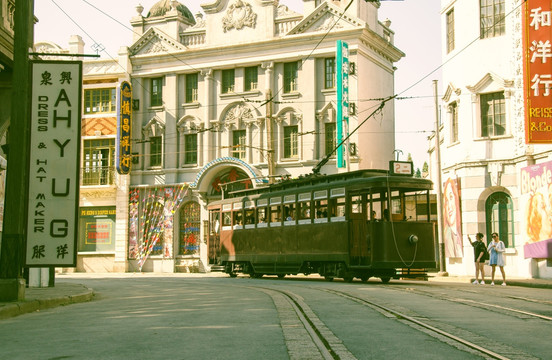 老上海南京路街景