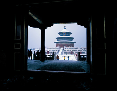 天坛祈年殿雪景