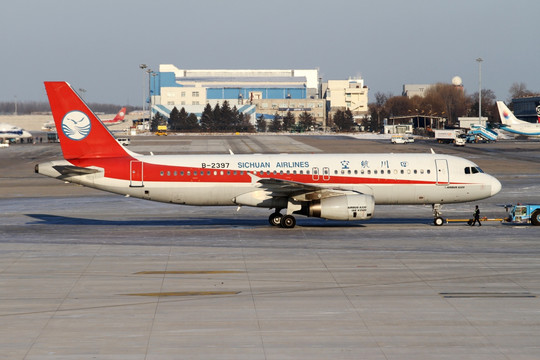 四川航空 飞机滑行