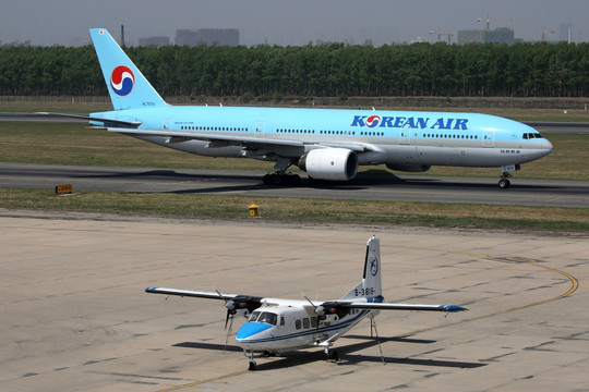 大韩航空 飞机滑行