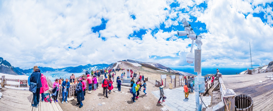 长白山天池全景图