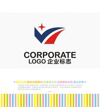 VH字母logo