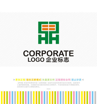 鼎H字母logo