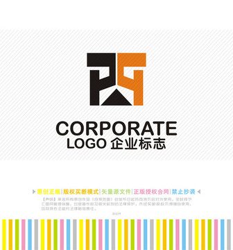 PT字母logo