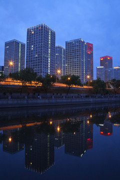 CBD道路夜景