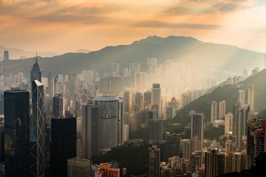 高视角看香港城市景观