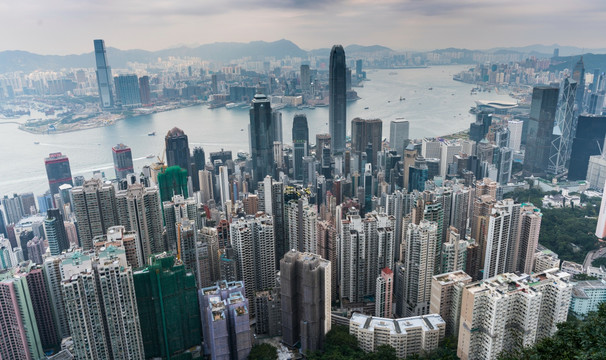 高视角看香港城市景观