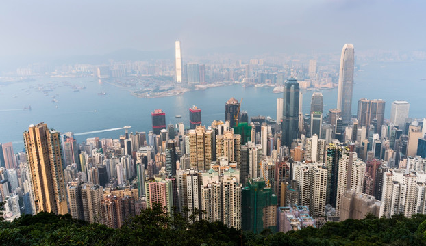 高视角看香港城市景观