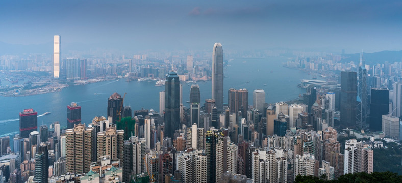 高视角看香港城市景观