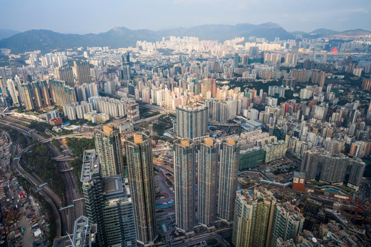 高视角看香港城市景观