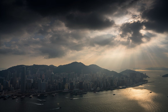 高视角看香港城市景观