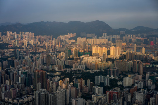 高视角看香港城市景观