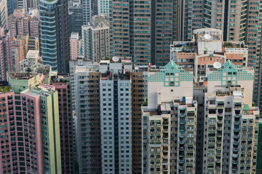 高视角看香港城市景观