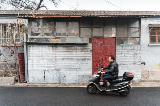 中国北京：胡同