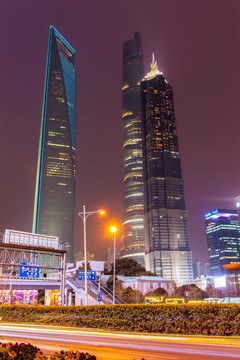 上海浦东嘴家嘴夜景